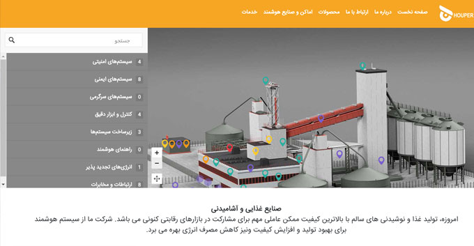 هوپیران مجری و مشاور سیستم های جریان ضعیف کارخانه ها و معادن